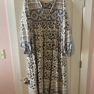 Bohemian Print Maxi Dress